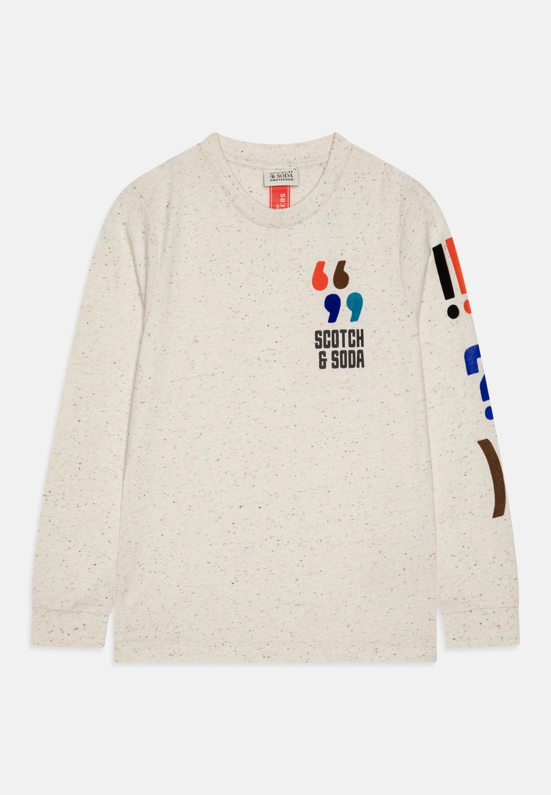Scotch & Soda REGULAR FIT ARTWORK LONG SLEEVED - Longsleeve - off-white
