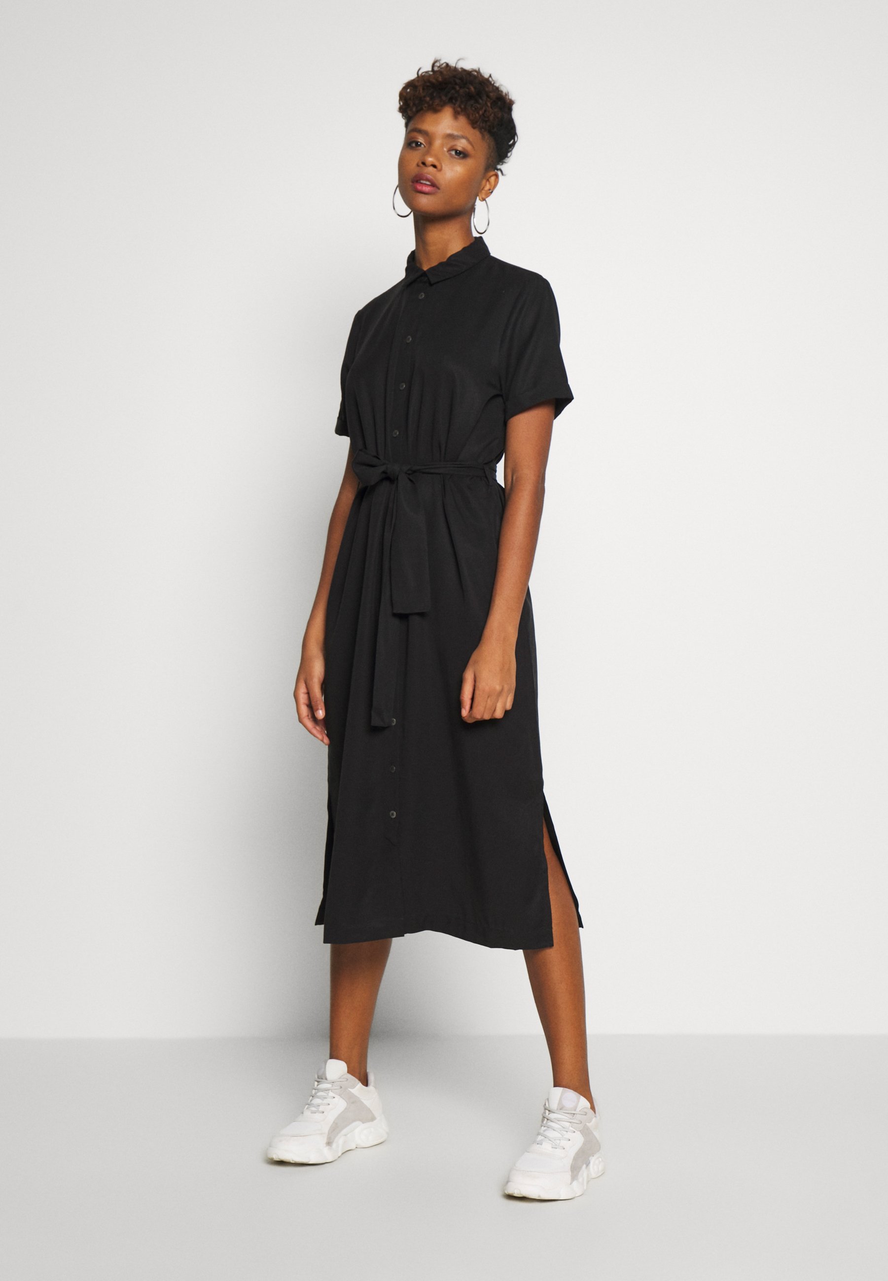 Object OBJTILDA ISABELLA SS DRESS NOOS Skjortekjole Object OBJTILDA ISABELLA S/S DRESS NOOS - Skjortekjole - black