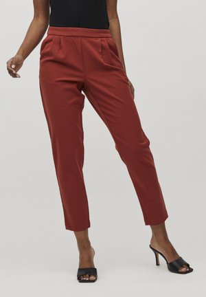 TITTI - Trousers - burnt henna