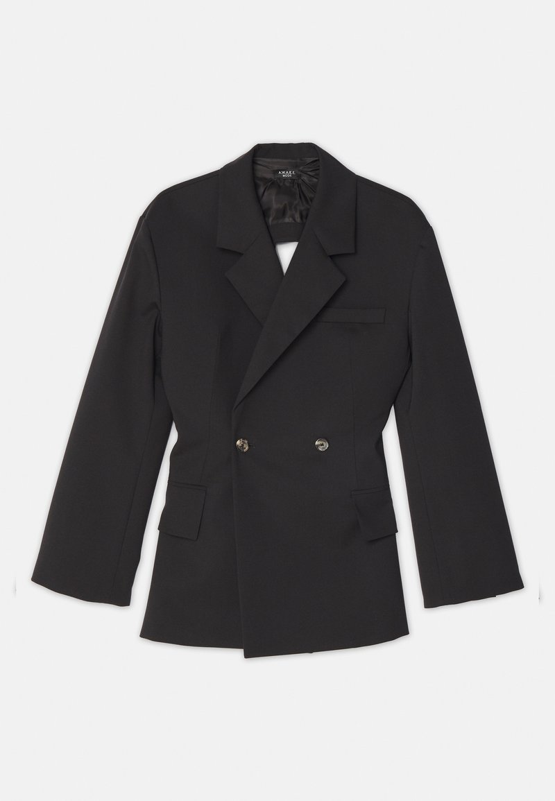 A.W.A.K.E. MODE DOUBLE BREASTED WITH BACK CUTOUT AND TIES - Blazer - black