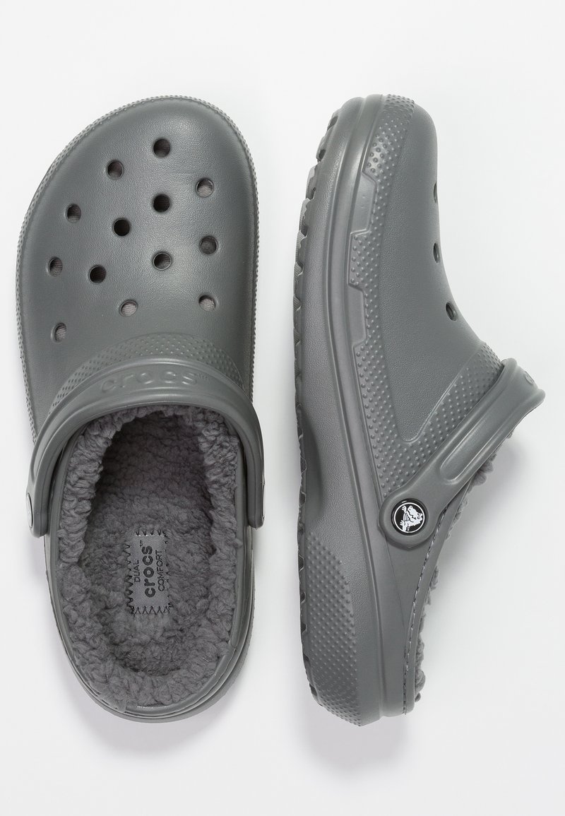 Grey Insulated Crocs Mens All Terrain Crocs Unisex Crocs Fur