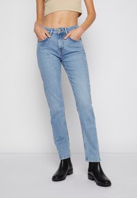 Pepe Jeans MARY FROM US - Calças de ganga de perna direita - ocean blue vintage wash