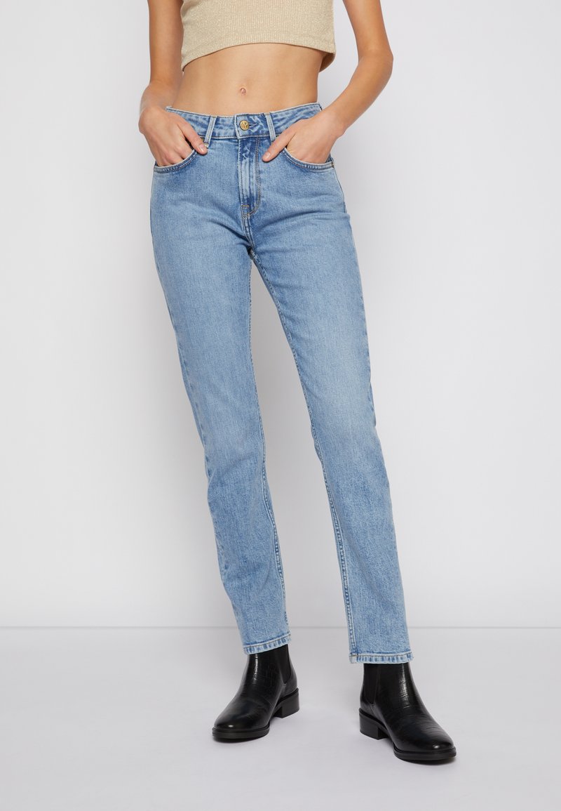 Pepe Jeans MARY FROM US - Calças de ganga de perna direita - ocean blue vintage wash