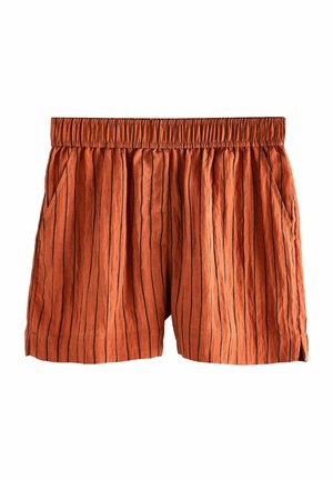 Next REGULAR FIT TEXTURED CRINKLE ELASTICATED WAIST - Pantaloni scurți - rust brown