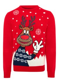 Threadbare THREADBARE WEIHNACHTS REINDEER - Trui - red
