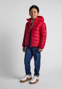 MINOTI QUILTED WITH DETACHABLE HOOD - Mikina s kapucňou - red