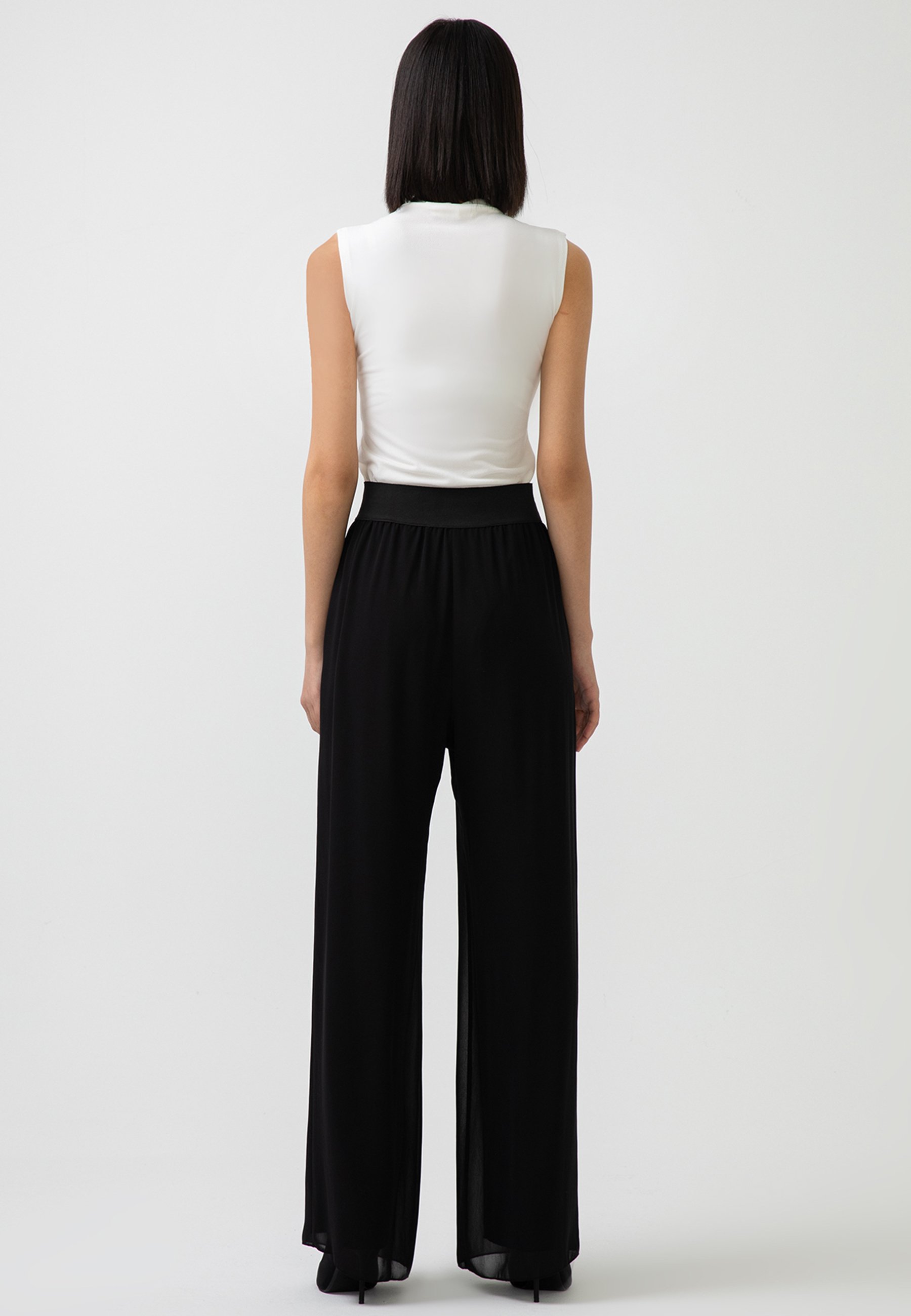 Touché Privé CHIFFON - Pantalones - black/negro - Zalando.es