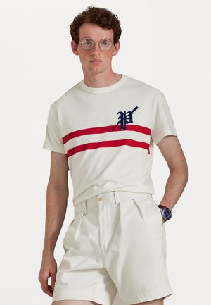 STANDARD FIT JERSEY GRAPHIC T-SHIRT - T-shirt med print - nevis
