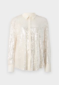 ONLCARIN LOOSE SEQUINS SHIRTS - Skjortebluse - creme