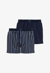 Selected, blau dunkel streifen