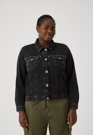 CARLEANA STUD JACKET  - Jeansjacka - black