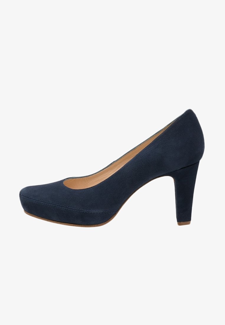 Unisa Lodičky s platformou - dark blue