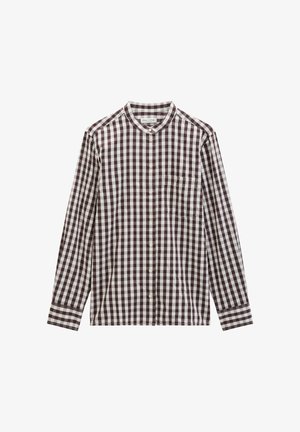Marc O'Polo, BLOUSE, STAND UP COLLAR, LONGSLEEVE - Chemisier - dark brown