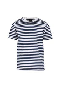 Nyomott mintás póló - navy white