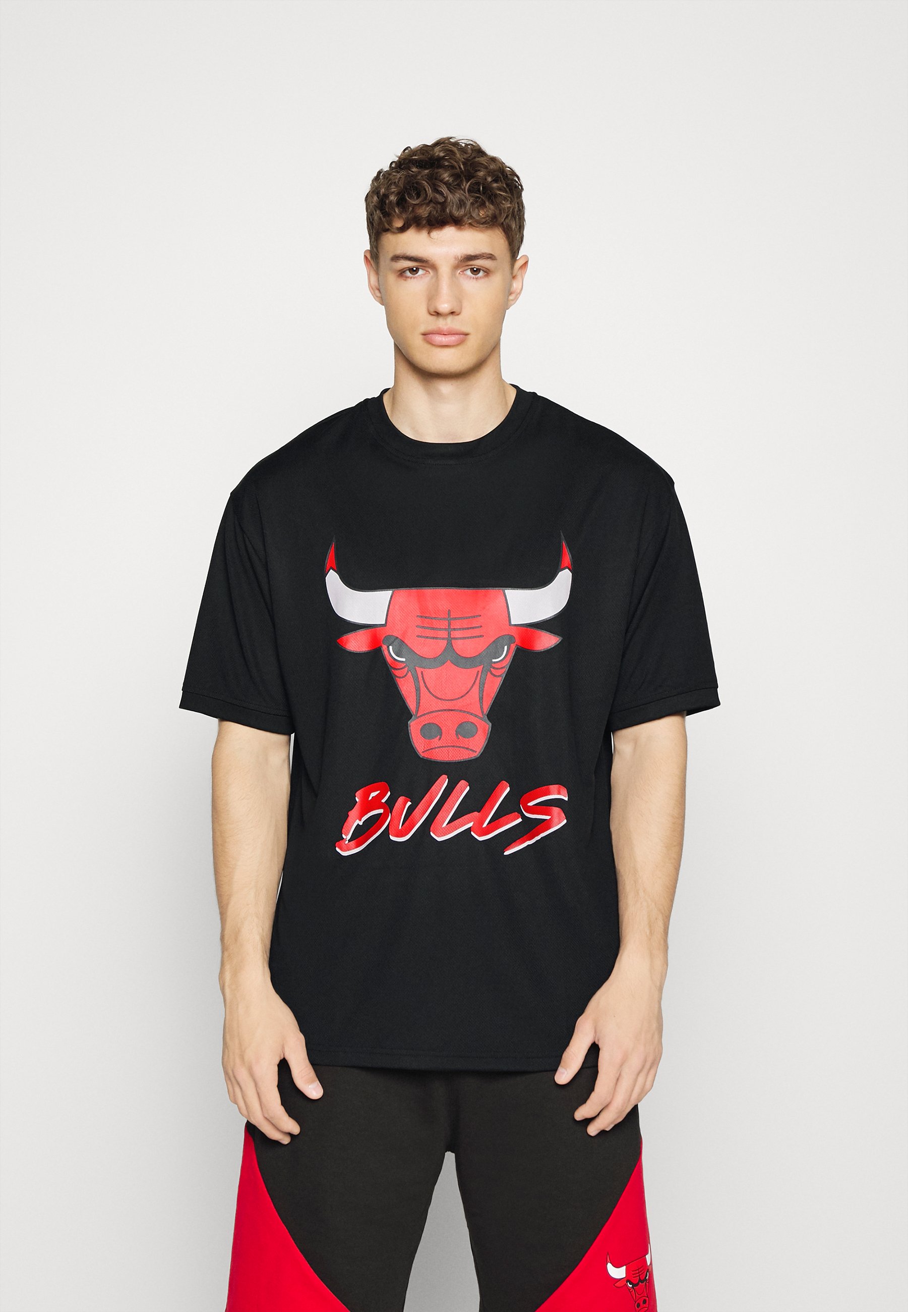 New Era SCRIPT CHICAGO BULLS - Camiseta NBA - black/negro Zalando.es