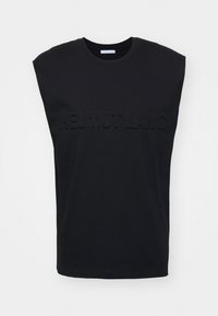 EMBOSSED TANK ROUNDE - Débardeur - black