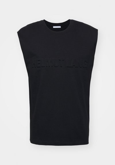 Helmut Lang EMBOSSED TANK ROUNDE - Topper - black