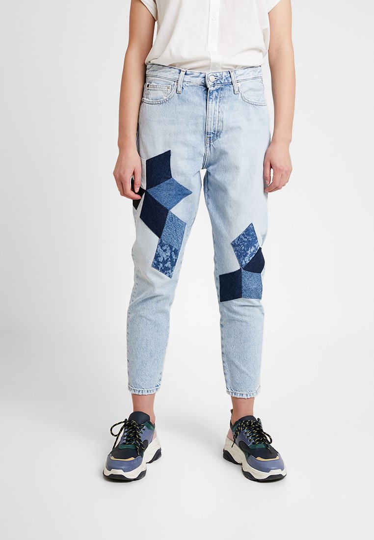 calvin klein high rise slim jeans