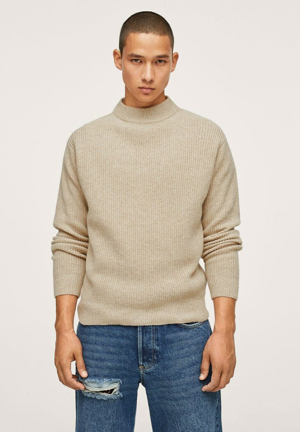 Mango VICTOR-I - Maglione - beige - Zalando.it