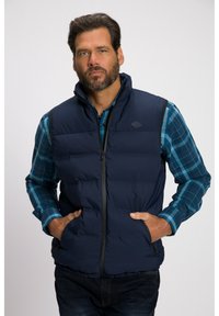 JP1880 KRAGEN ZIPPER TASCHEN - Weste - dark blue