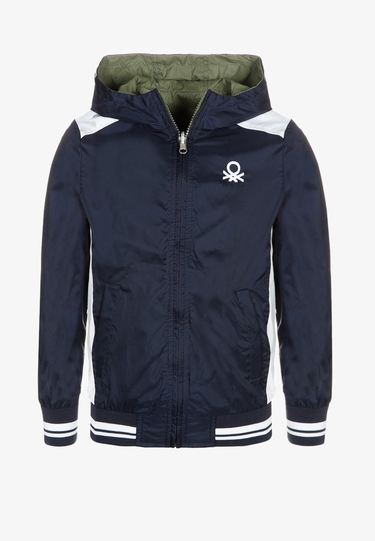 United Colors of Benetton Mezisezónní bunda - dunkelblau/khaki