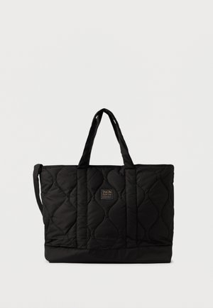 MILITARY ZIP TOP TOTE BAG UNISEX - Τσάντα Tote - black