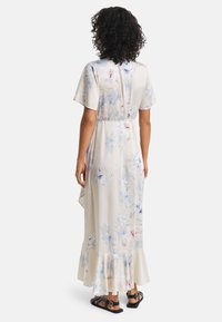 GANT FLORAL PRINT WRAP FRILL - Kasdienė suknelė - putty