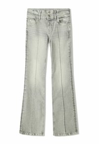 Kavbojke na zvonec - mottled dark grey