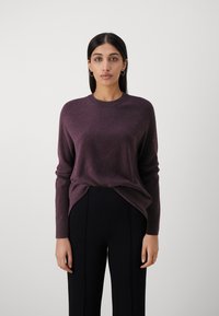 Samsøe Samsøe BOSTON O NECK - Stickad tröja - plum perfect