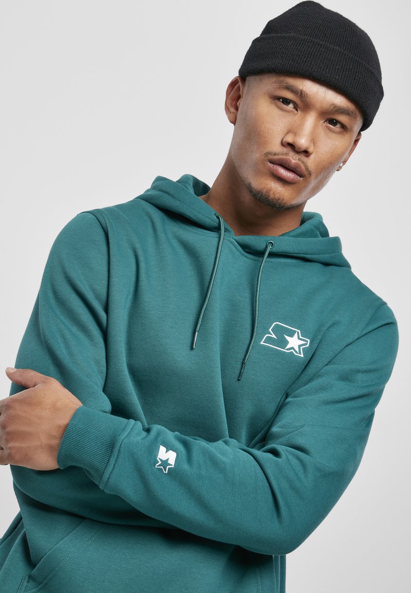 Generisch Felpa Con Cappuccio DDR Uomo, Verde Taglia S, Con Tasca A Marsupio, Misto Cotone 280g/m², Design Retrò Con Trabi E Simson