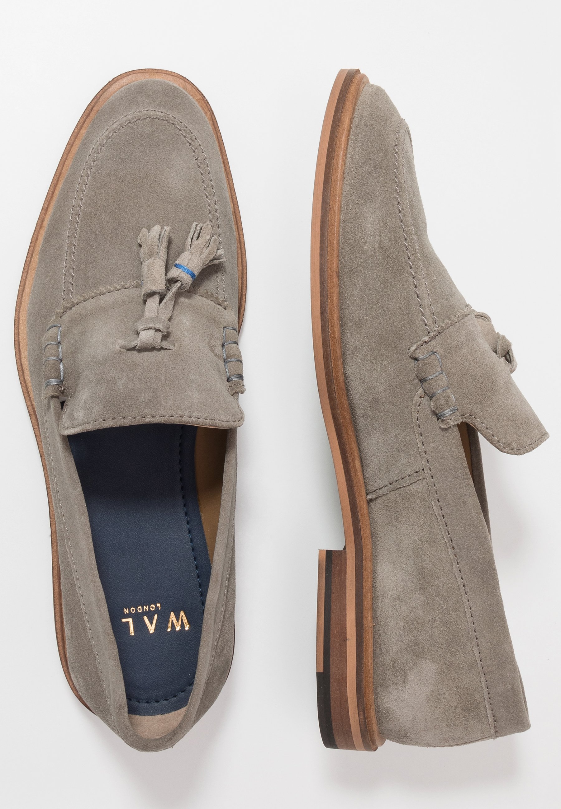 Walk London WEST TASSEL LOAFER Pensko greyblue Zalando.no Walk London TERRY TASSEL LOAFER Pensko blue grey