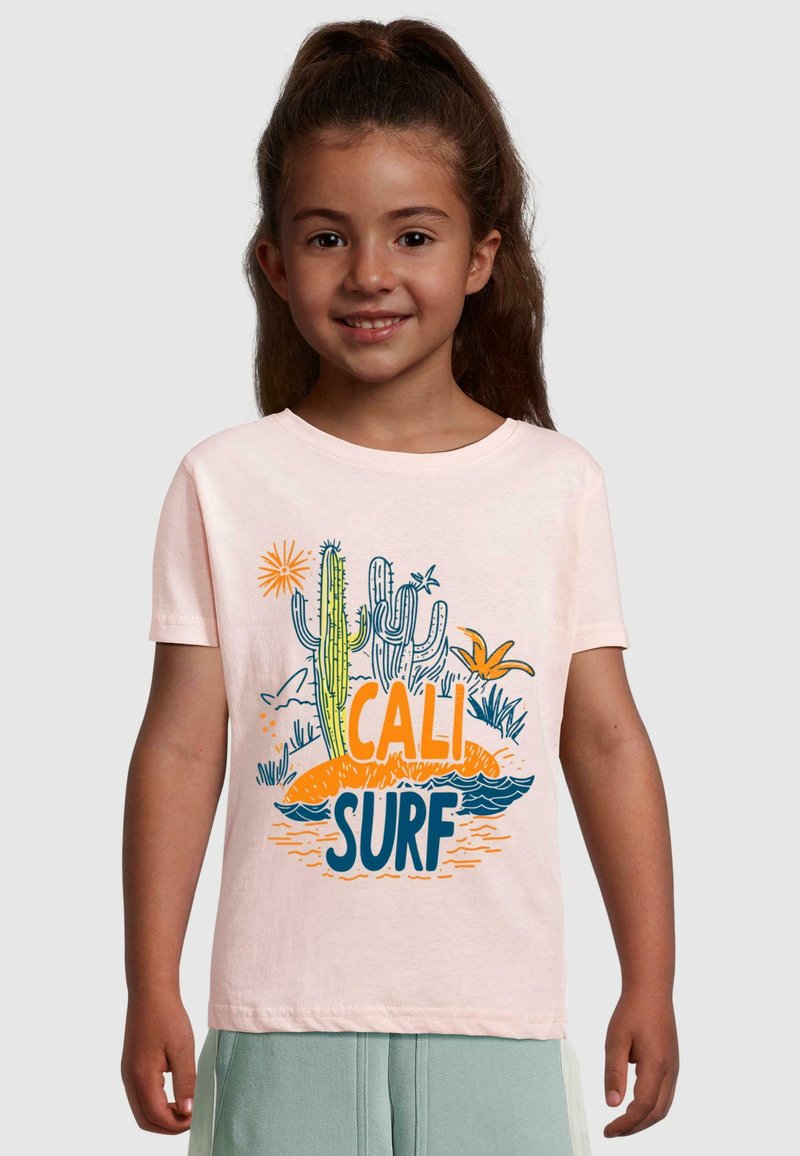 Merchcode CALI SURF - T-shirts med print - pink
