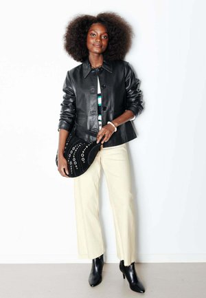 HECTOR  TAILLE HAUTE - Jean flare - ecru