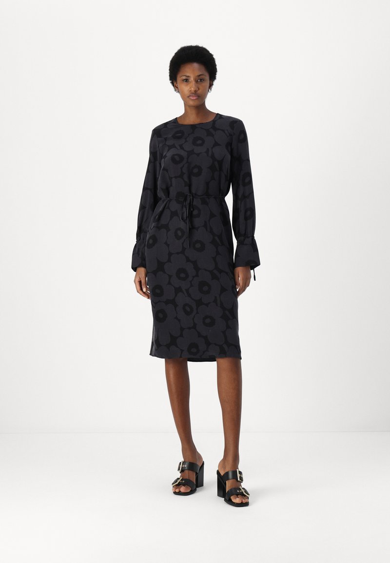Marimekko LAHJAT UNIKKO - Jerseykjole - dark grey/black