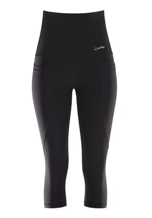 Winshape FUNCTIONAL COMFORT - 3/4 pikkuses spordipüksid - black