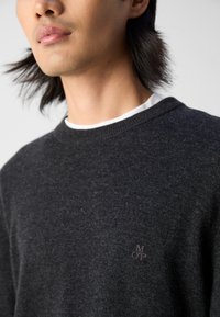 Marc O'Polo CREWNECK - Pulover - dark grey melange