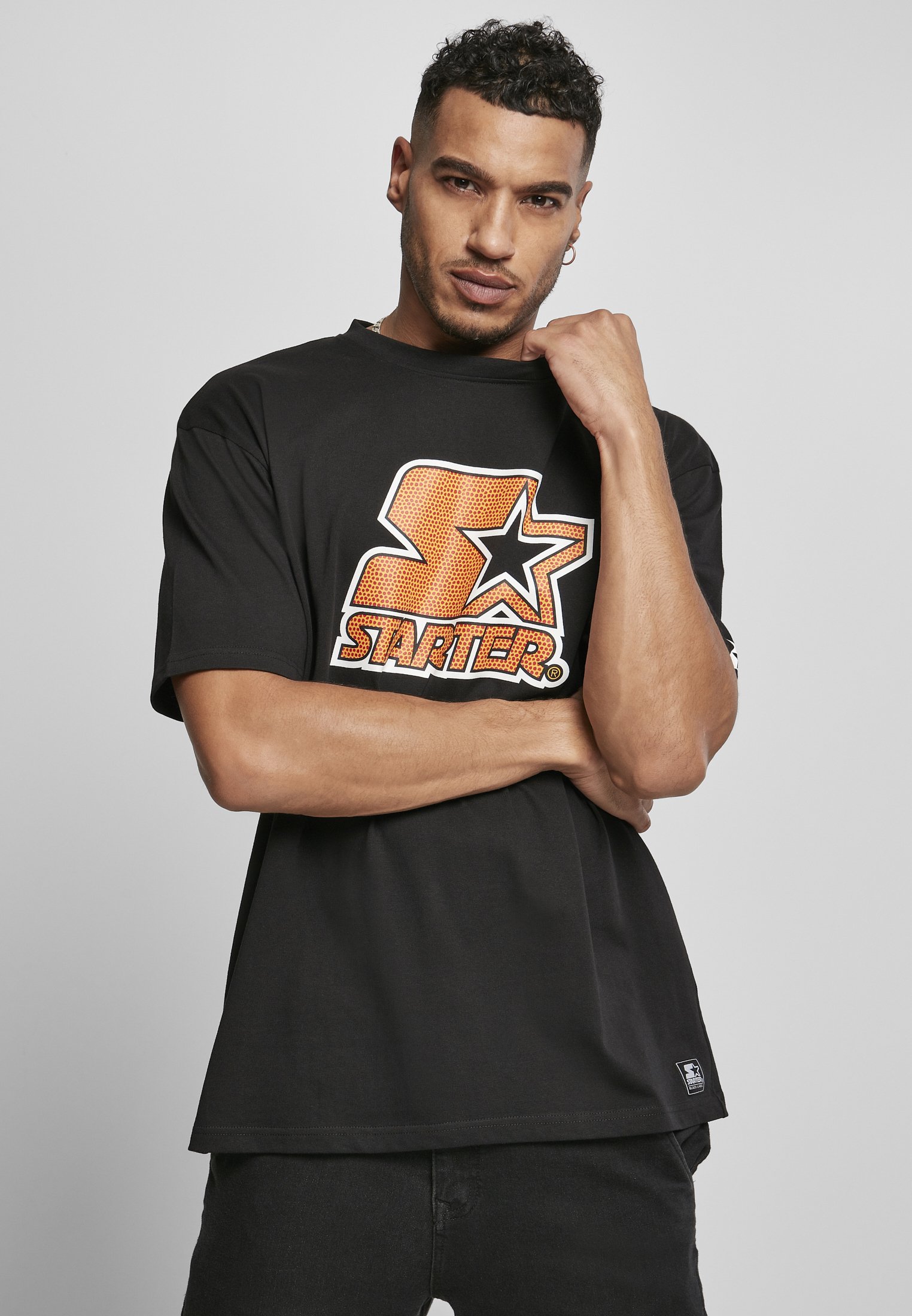 Maglietta Jersey Cotone Oversize STARTER BLACK LABEL T-Shirt Con Logo Starter Fresh Uomo Maglietta Logo Centrale