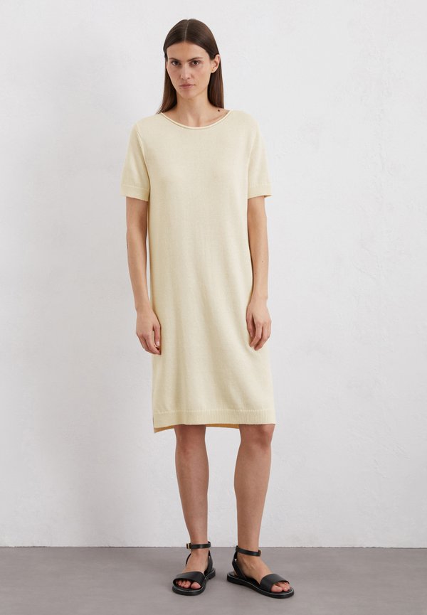 KURZARM AUS MIX - Strickkleid - natural cotton