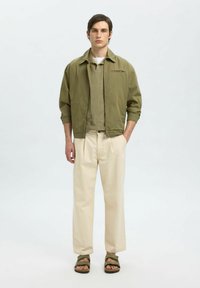 Selected Homme KURZARM - Polo majica - vetiver