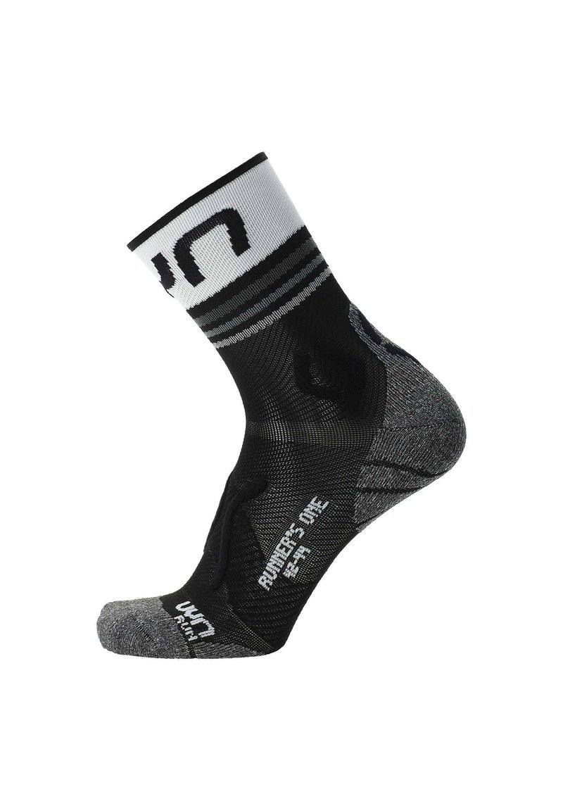 UYN RUNNING - ONE SHORT - Socks - schwarz weiß