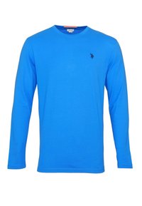 R-NECK - Long sleeved top - blau