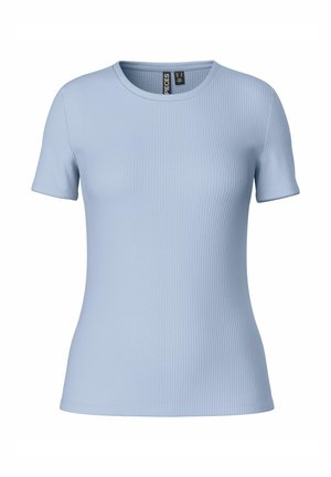 Pieces, PCRUKA ribbed - T-shirt basic - cashmere blue