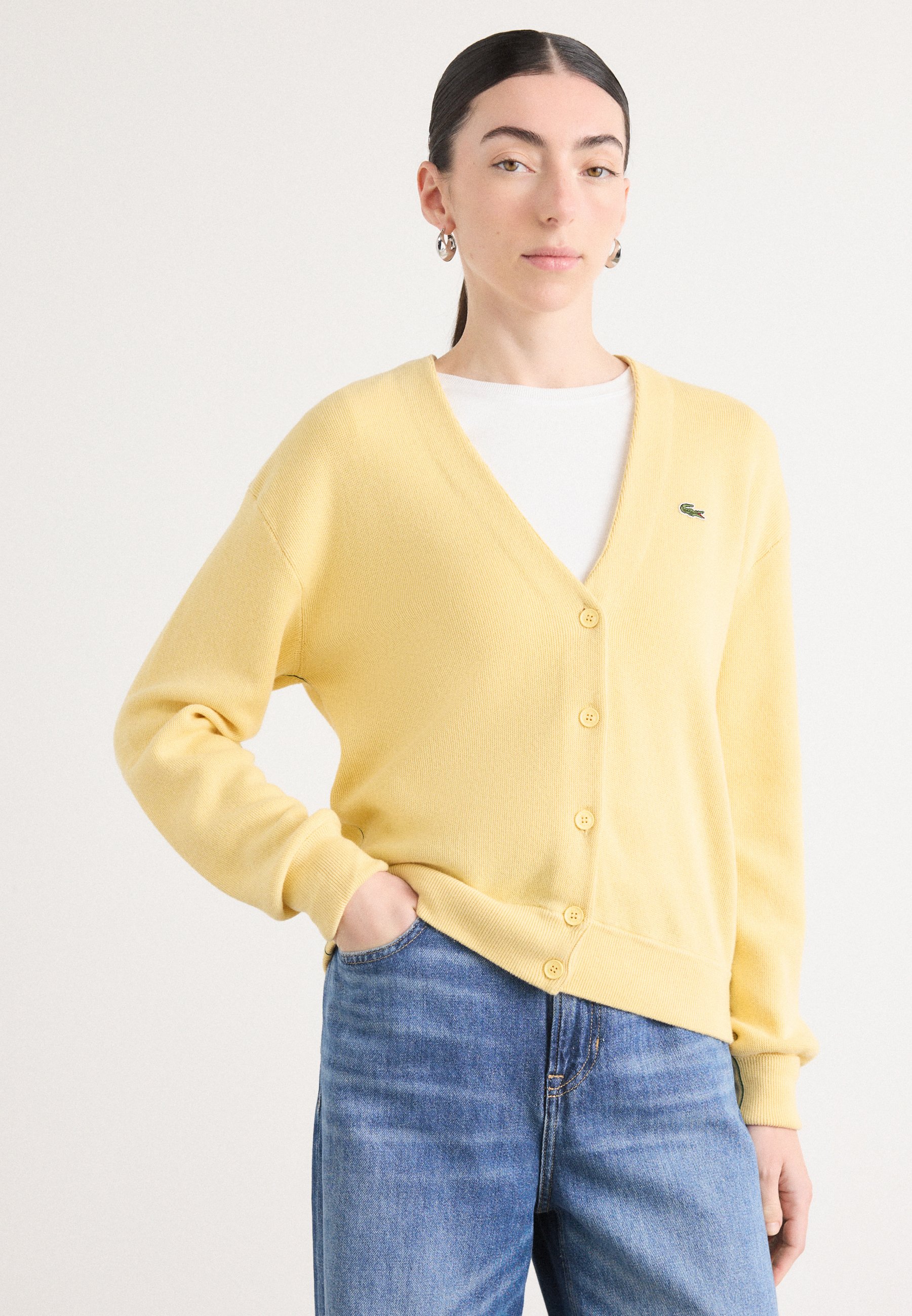 Cardigan Lacoste LACOSTE Yellow Vintage ラコステ - | Sweater Izod 