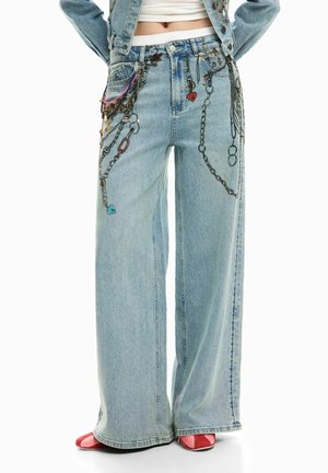 CHAIN - Džínsy voľného strihu - blue