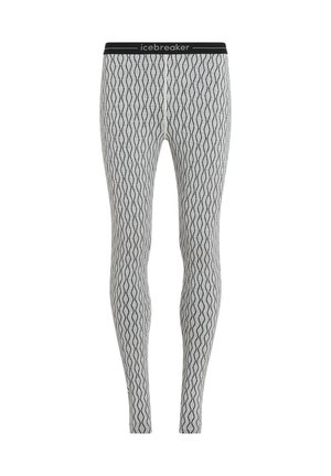 icebreaker MERINO 260 MID WEIGHT VERTEXGRAPHIC - Tights - snow black