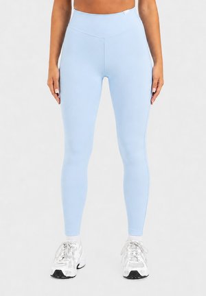 Smilodox, HIGH WAIST LEGGINGS RAVELA - Leggings - hellblau