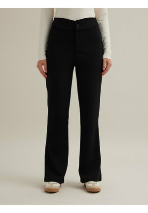 ELÁSTICO WIDE LEG - Pantalones - black