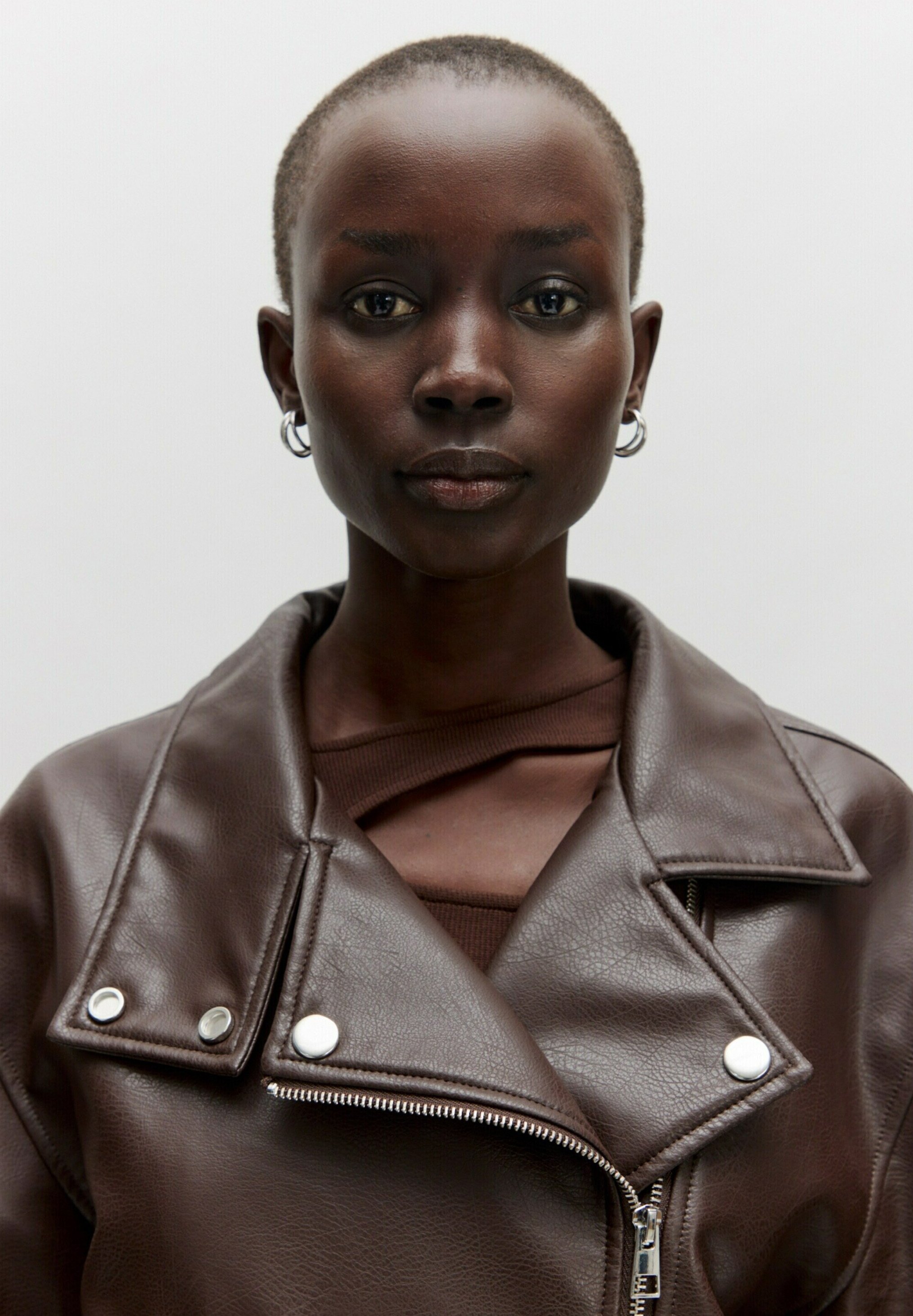 EDITED Faux leather jacket - braun/brown - Zalando