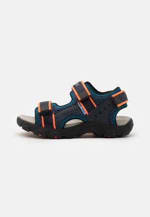 JR STRADA - Sandále na chodenie - navy/fluo orange