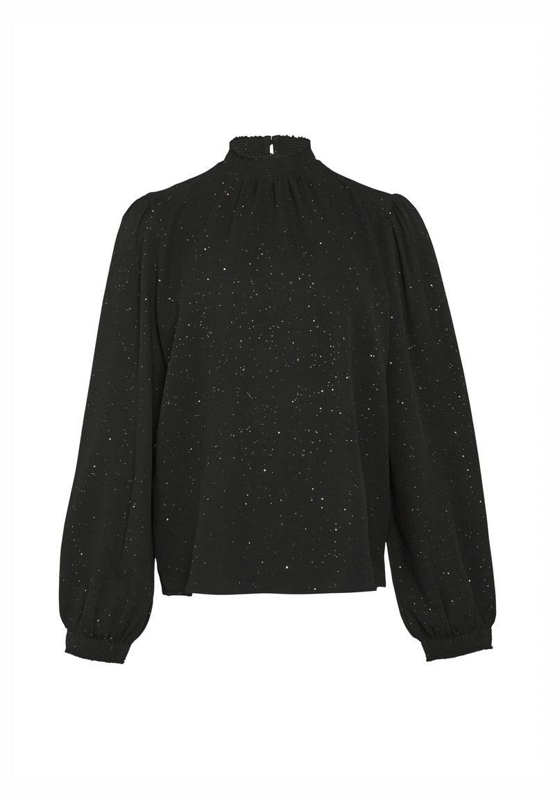 SweatyRocks Bluse Damen – Langarm Blusen Mit Blümchenmuster, Stehkragen, Aus Chiffon, Perfekt Für Büro & Festliche Anlässe